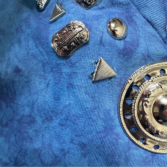 Vintage Stonewashed Western Motif Shirt in Blue One Size - Picture 5 of 11